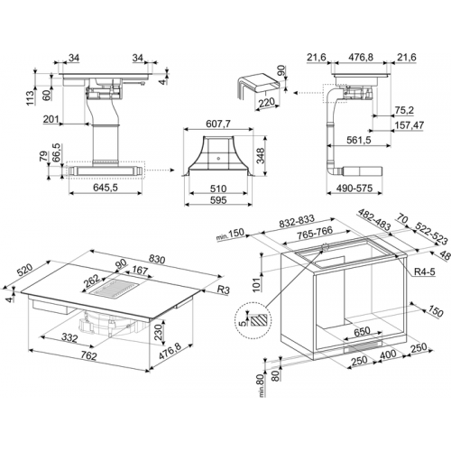 Варочная панель Smeg HOBD482D