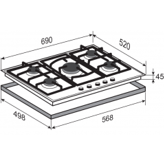 Варочная панель Zigmund & Shtain M 26.7 B