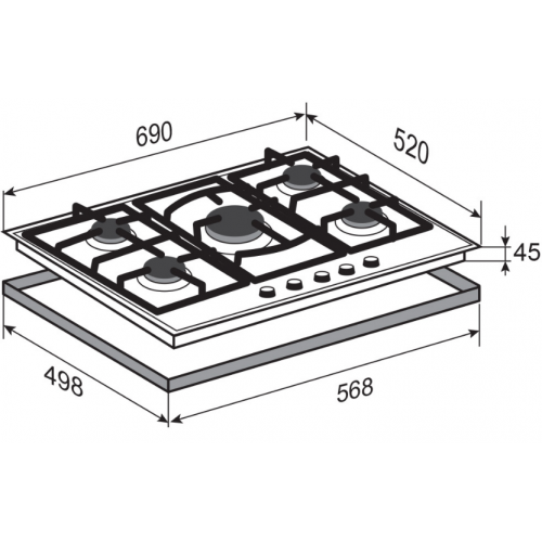 Варочная панель Zigmund & Shtain M 26.7 B