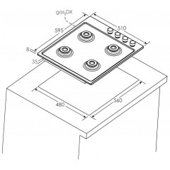 Варочная панель Candy CHW6LBB