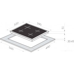 Варочная панель HOMSair HGG641EBK