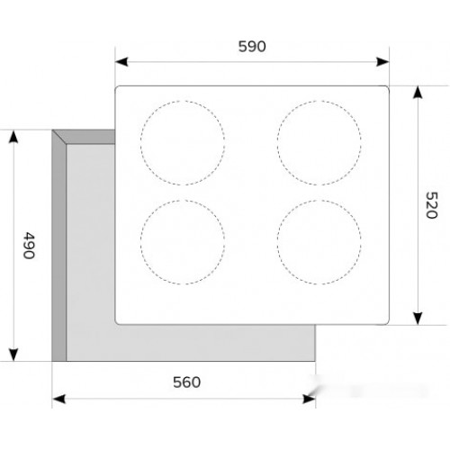 Варочная панель AKPO PIA 60 930 18DH BL