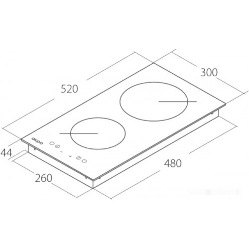 Варочная панель AKPO PKA 30830 WH