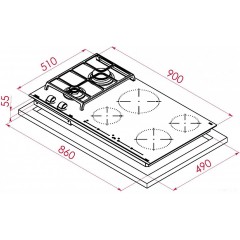 Варочная панель Teka JZC 96324 ABN