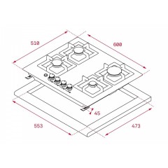 Варочная панель Teka EFX 60.1 4G AI AL DR CI