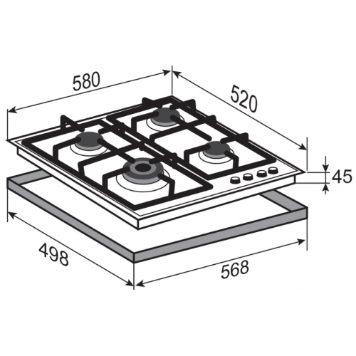 Варочная панель Zigmund & Shtain M 26.6 I