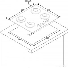 Варочная панель Candy CVG6DEB