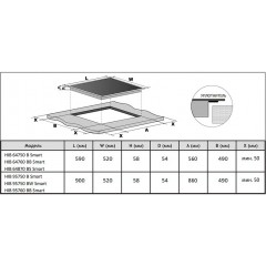 Варочная панель Korting HIB 64870 BS Smart