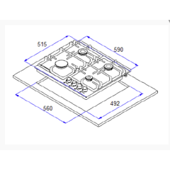 Варочная панель Weissgauff HGG 640 WEBG
