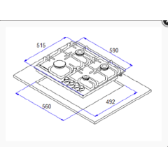 Варочная панель Weissgauff HGG 641 WEB