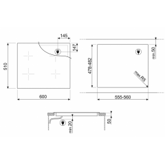 Варочная панель Smeg SIM3644D