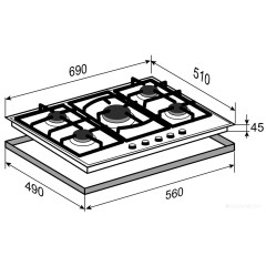 Варочная панель Zigmund & Shtain G 16.7 X