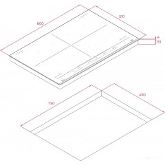 Варочная панель Teka IZF 88700 MST BLACK 112500029