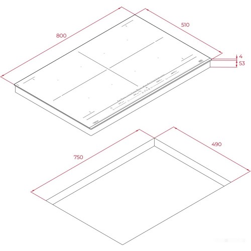 Варочная панель Teka IZF 88700 MST BLACK 112500029