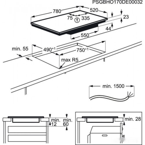 Варочная панель Electrolux EIV83443BW