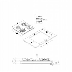 Варочная панель Korting HGG 6420 CN