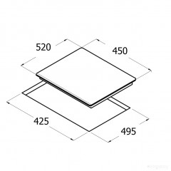 Варочная панель Schtoff H4502P05IS белое стекло