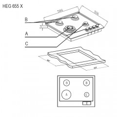 Варочная панель Evelux HEG 655 X