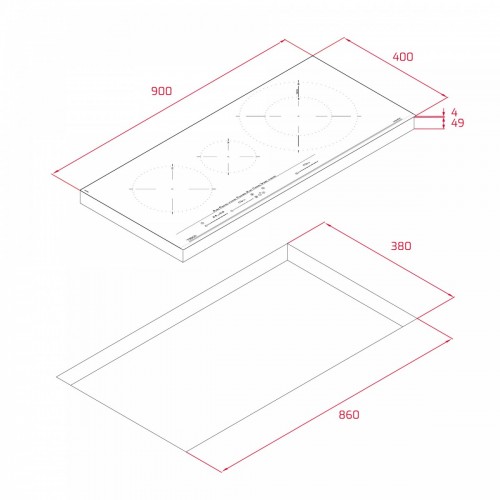 Варочная панель Teka IZC 93320 MST Black 112510025 (черный)
