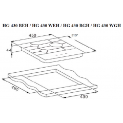 Варочная панель Weissgauff HG 430 WGH