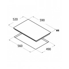 Варочная панель Schtoff C6-40 BTF Grey (серое стекло)