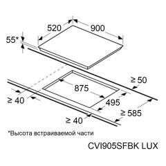 Варочная панель Maunfeld CVI905SFBK LUX