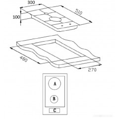 Варочная панель Weissgauff HGG 320 BGR