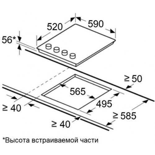 Варочная панель Maunfeld CVI594MBGBR