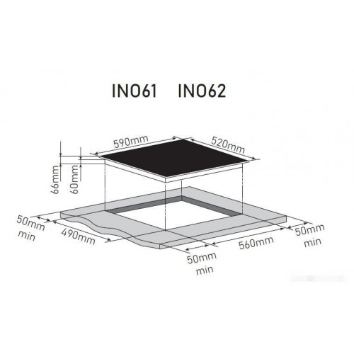 Варочная панель Zorg INO61 (черный)