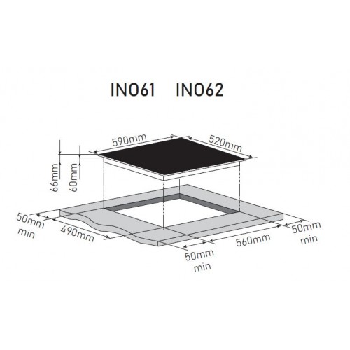 Варочная панель Zorg INO62 (черный)