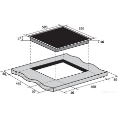 Варочная панель ZUGEL ZIH613B