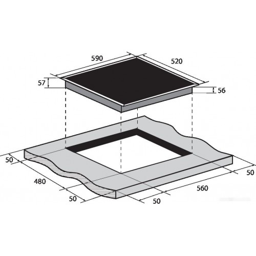 Варочная панель ZUGEL ZIH613B