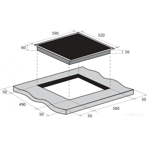 Варочная панель ZUGEL ZIH618B
