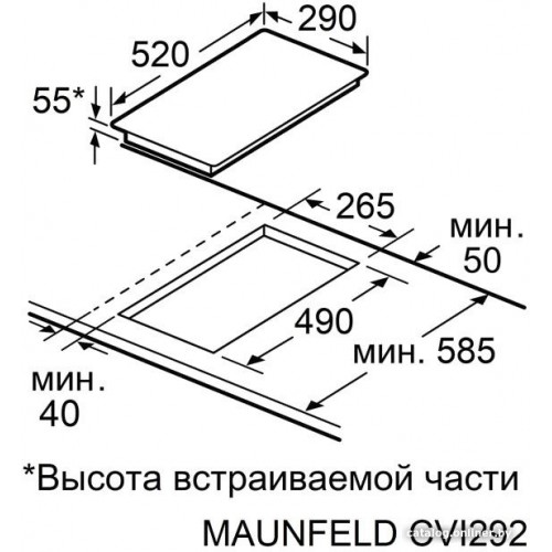 Варочная панель Maunfeld CVI292S2BWH Inverter