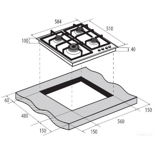 Варочная панель ZUGEL ZGH602B
