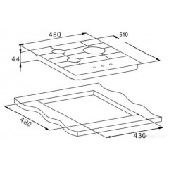Варочная панель Weissgauff HGG 451 BGh Nano Glass