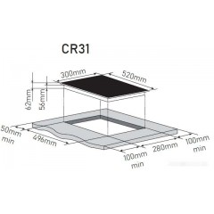 Варочная панель Zorg CR31 black