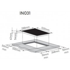 Варочная панель Zorg INO31 white