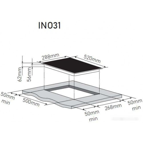 Варочная панель Zorg INO31 black