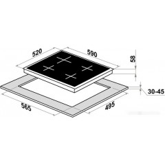 Варочная панель HOMSair HIC64SWH