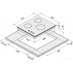 Варочная панель Krona Hagel 45 WH W