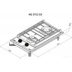 Варочная панель Korting HG 3712 CX