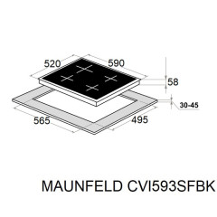 Варочная панель Maunfeld CVI593SFBK Inverter