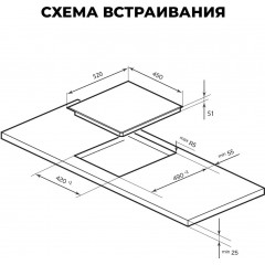 Варочная панель LEX EVH 431A BL