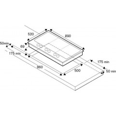 Варочная панель Bertazzoni PM3630GX
