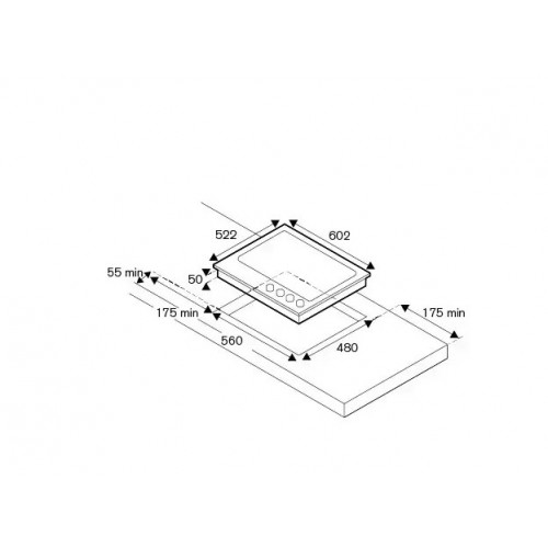 Варочная панель Bertazzoni P604LPROX