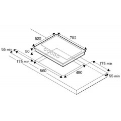 Варочная панель Bertazzoni P755CMODNE
