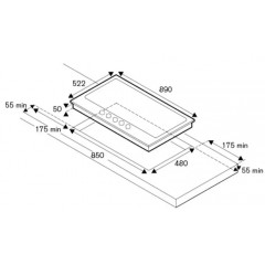 Варочная панель Bertazzoni P905LMODX