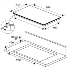 Варочная панель Bertazzoni P906IM3G5NE