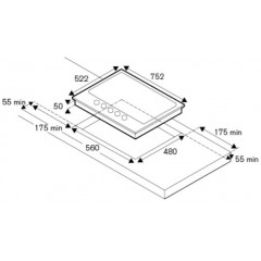 Варочная панель Bertazzoni P755CHERAC